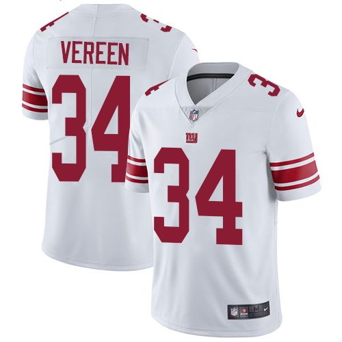 Nike Giants #34 Shane Vereen White Men's Stitched NFL Vapor Untouchable Limited Jersey - Click Image to Close